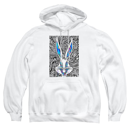 Looney Tunes Wild Bugs Mens Hoodie White Officially Licensed