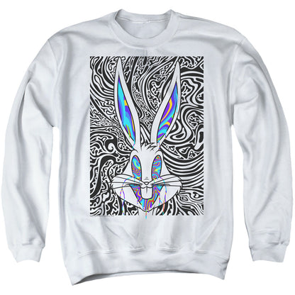 Looney Tunes Wild Bugs Mens Crewneck Sweatshirt White Officially Licensed