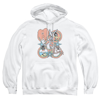 Looney Tunes Screen Stars Mens Hoodie White Officially Licensed