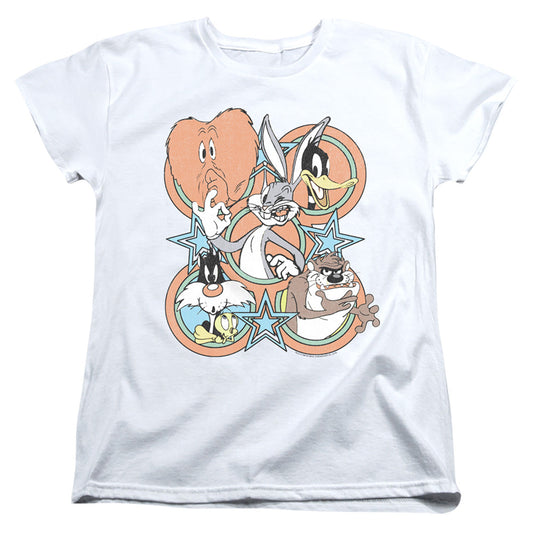 Looney Tunes Screen Stars Womens T Shirt White Officially Licensed