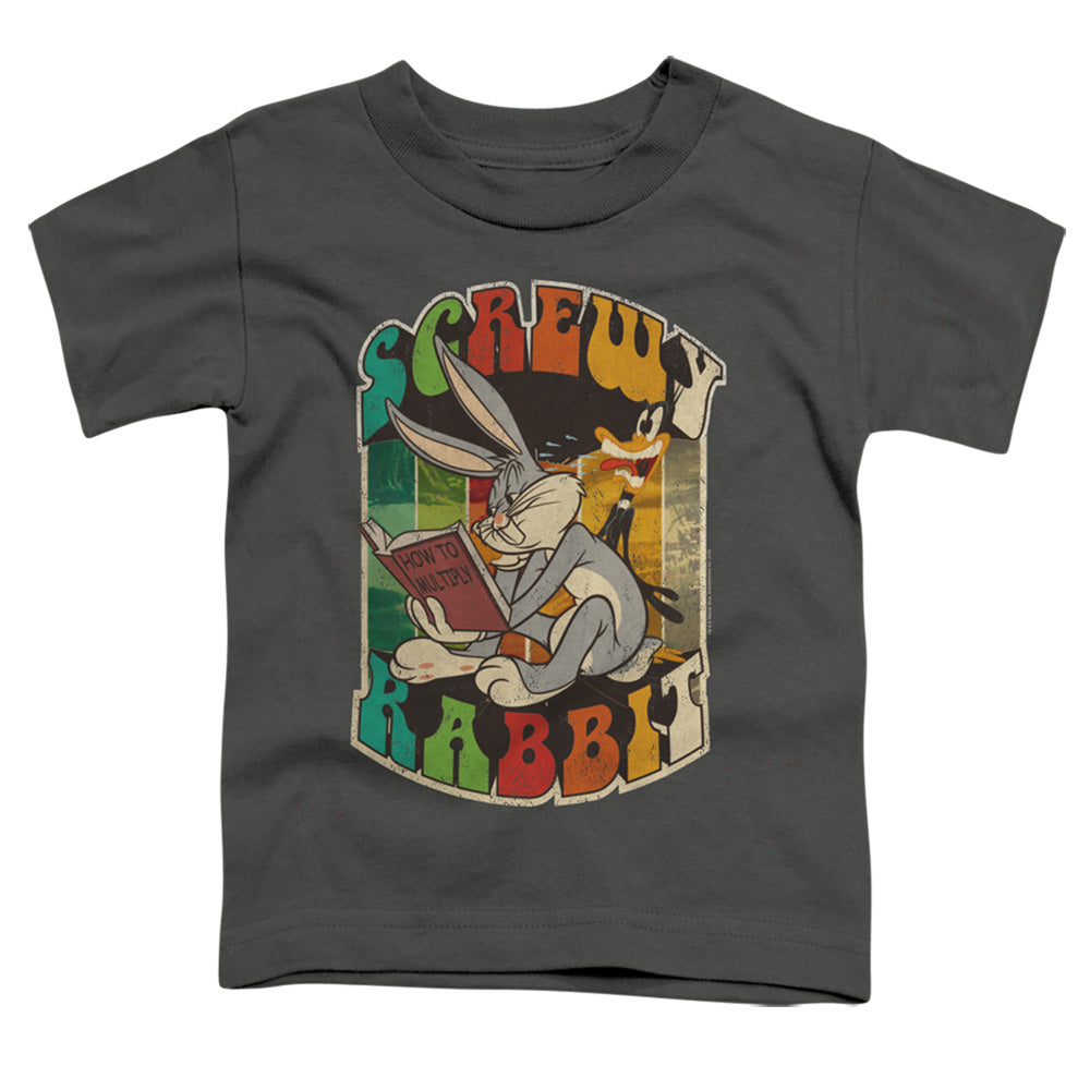 Looney Tunes Screwy Rabbit Toddler Kids Youth T Shirt Charcoal Officially Licensed