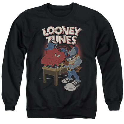 Looney Tunes Dj Looney Tunes Mens Crewneck Sweatshirt Black Officially Licensed