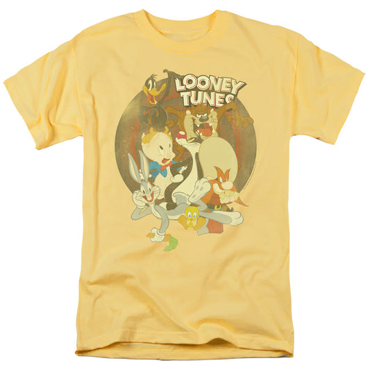 Looney Tunes Gangs All Here Mens T Shirt Banana Officially Licensed