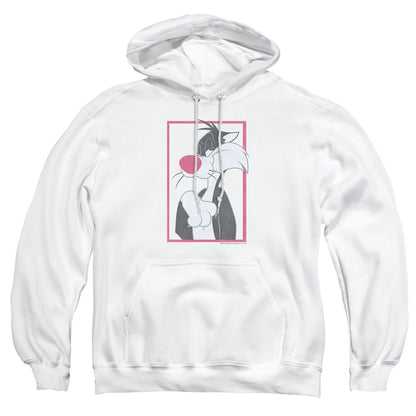 Looney Tunes Sylvester Mens Hoodie White Officially Licensed