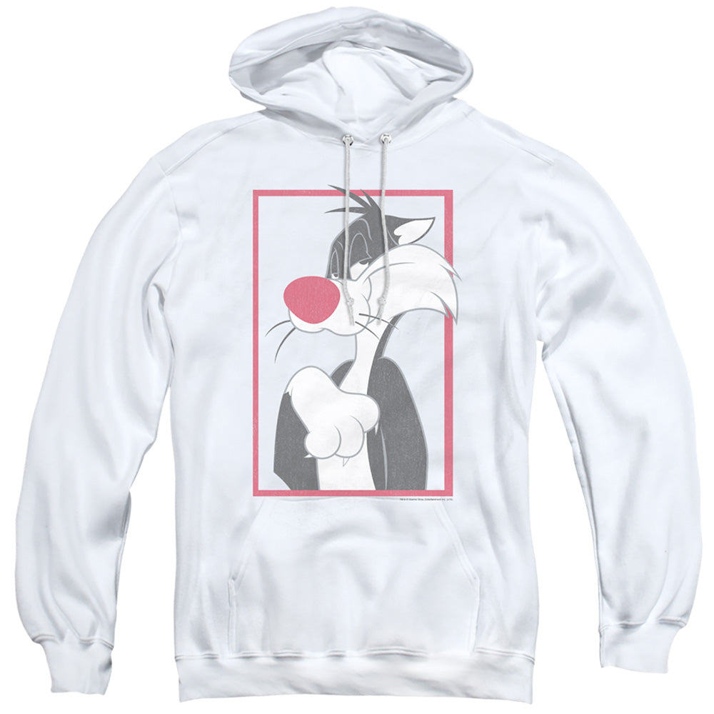 Looney Tunes Sylvester Mens Hoodie White Officially Licensed