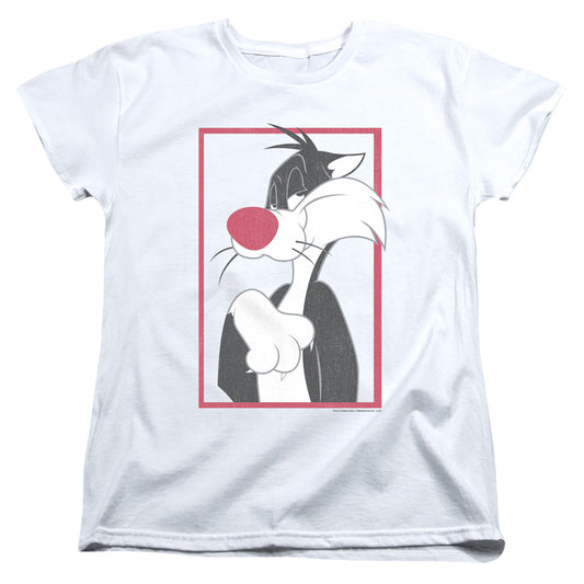 Looney Tunes Sylvester Womens T Shirt White Officially Licensed