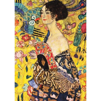 Lady with a Fan by Klimt 1000 Piece Jigsaw Puzzle Enjoy
