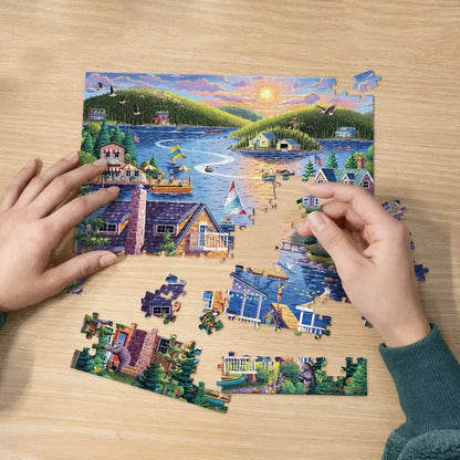 Lake House 210 Piece Jigsaw Puzzle Boardwalk