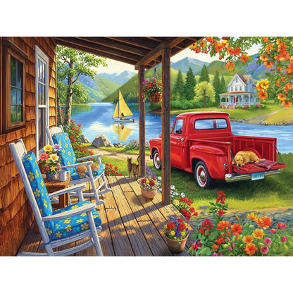 Lake Life 275 Large Piece Jigsaw Puzzle Cobble Hill
