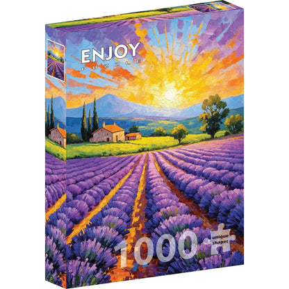 Lavender Sunset 1000 Piece Jigsaw Puzzle Enjoy