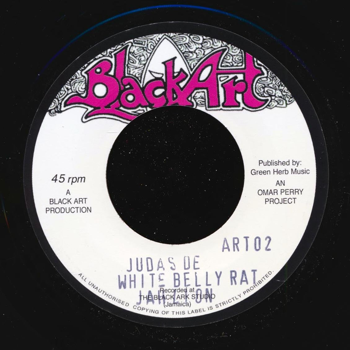 Lee Perry / Jah Lion - White Belly Rat [1998 Reissue] [New Vinyl 7" Single]