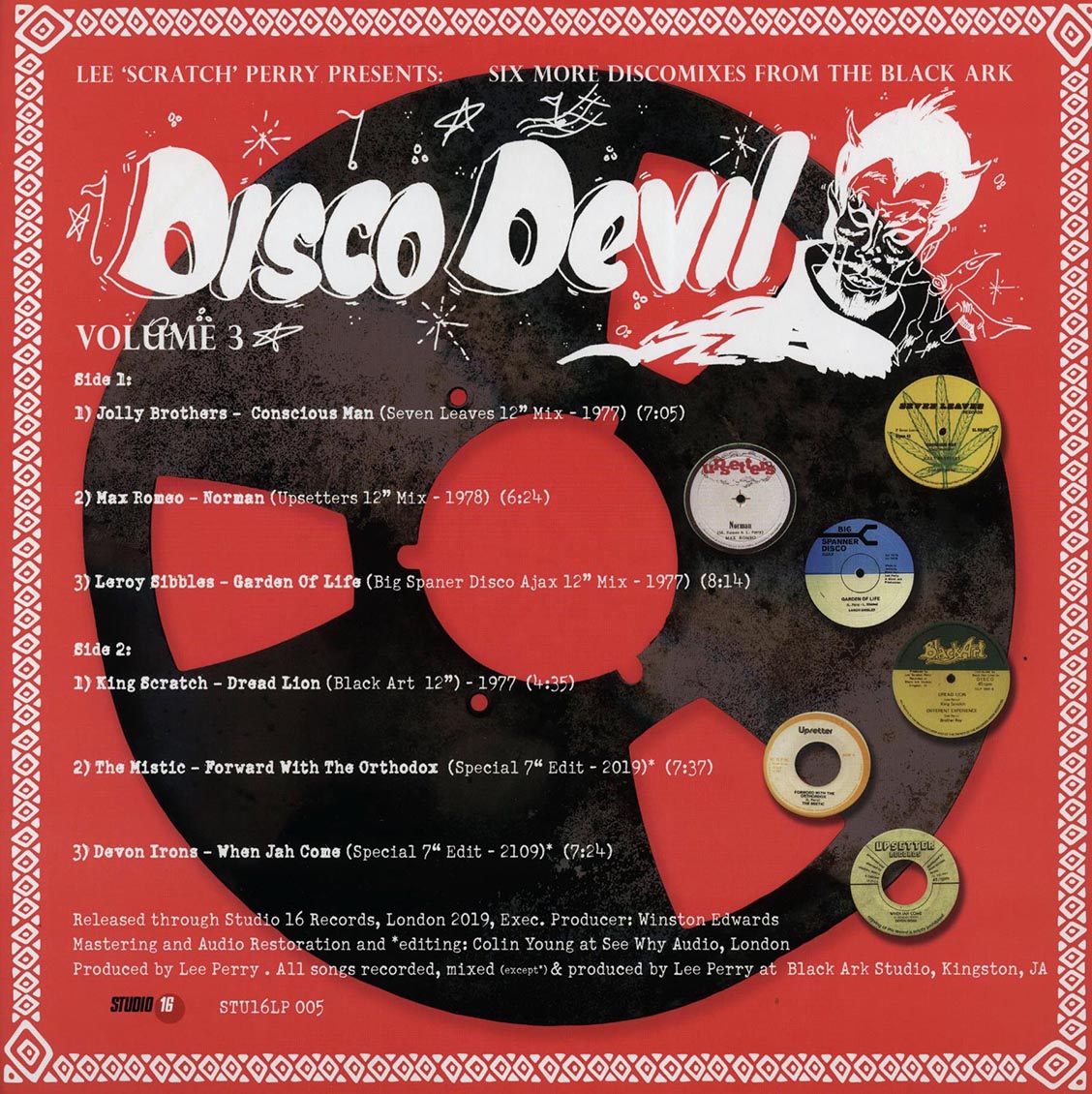 Lee 'Scratch' Perry - Disco Devil Vol. 3 [2019 Remastered] [New Vinyl Record LP]