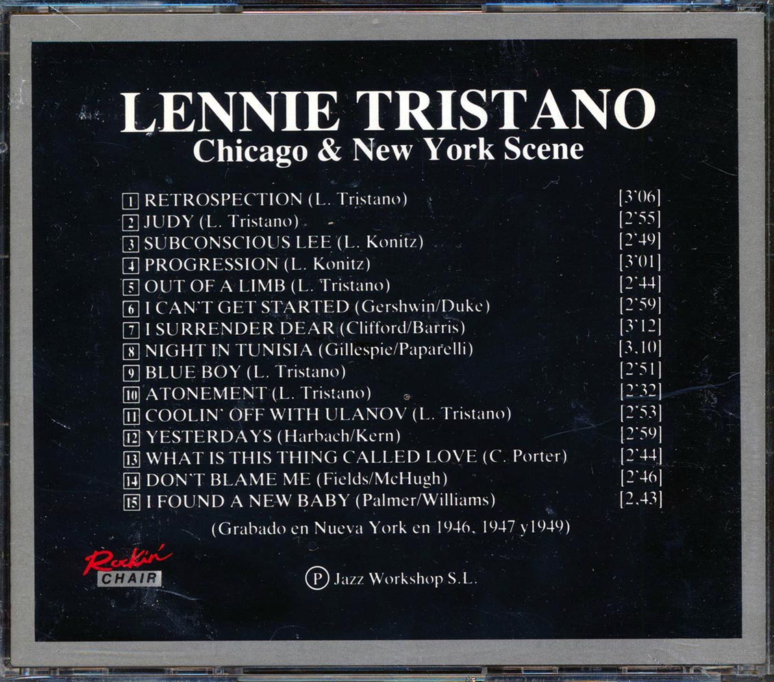 Lennie Tristano - Chicago & New York Scene [Compilation] [New CD]