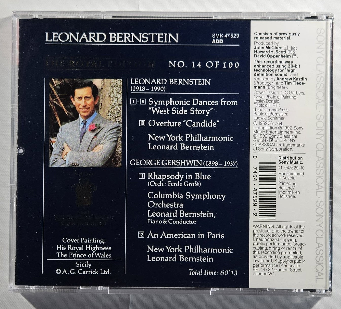 Leonard Bernstein - Symphony Dances, Gershwin [1992 Used CD]