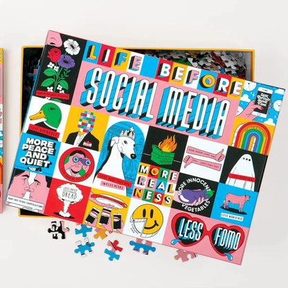 Life Before Social Media 1000 Piece Jigsaw Puzzle Galison