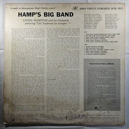 Lionel Hampton and His Orchestra - Hamp's Big Band [1959 Used Vinyl Record LP]