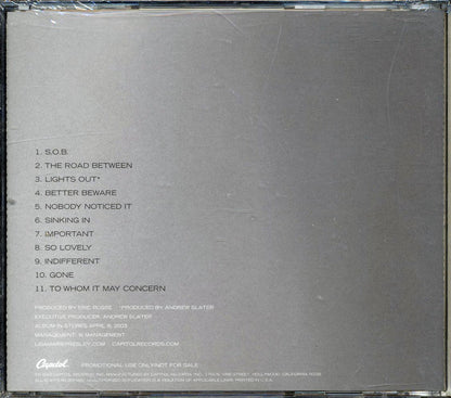 Lisa Marie Presley - To Whom It May Concern [2003 Promo] [New CD]