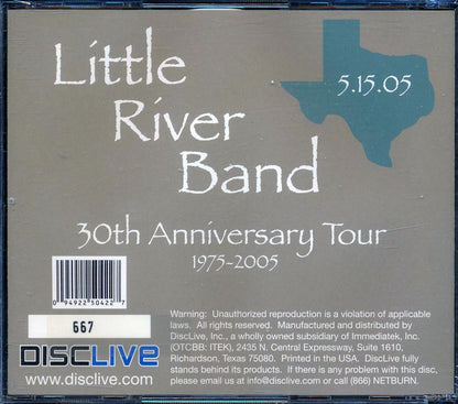Little River Band - 5.15.05 Addison TX, 30th Anniversary Tour [Numbered] [2005 New Double CDr]