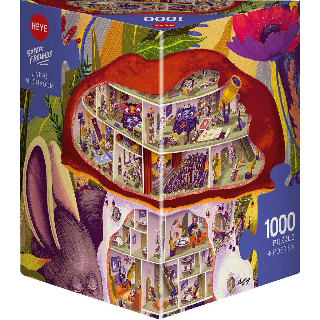 Living Mushroom Super Friends 1000 Piece Jigsaw Puzzle Heye