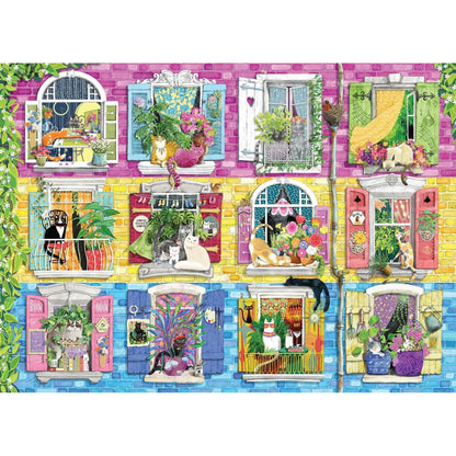 Living with Catitude 500 Piece Jigsaw Puzzle Cobble Hill