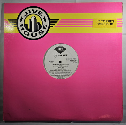 Liz Torres - If U Keep It Up [1990 Promo] [Used Vinyl Record 12" Single] [B]