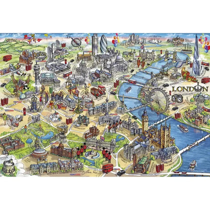 London Landmarks 1000 Piece Jigsaw Puzzle Gibsons