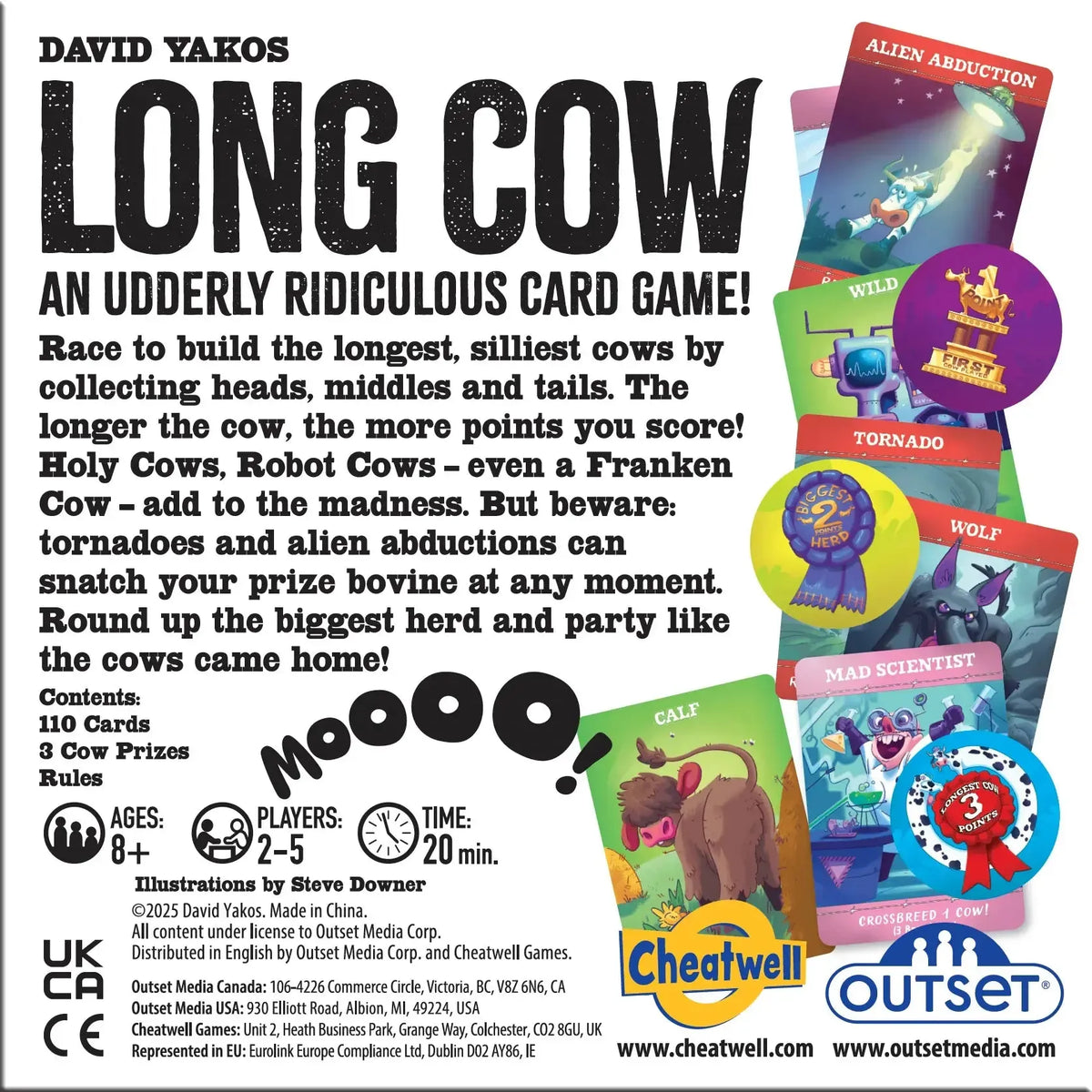Long Cow - An Udderly Ridiculous Card Game - Outset