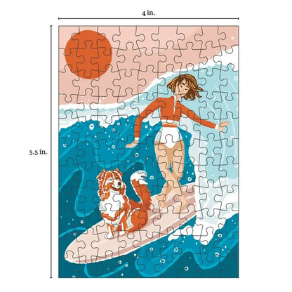 Longboard 99 Piece Mini Jigsaw Puzzle Puzzledly