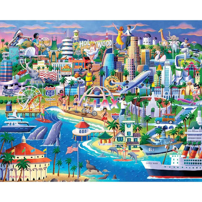 Los Angeles 210 Piece Jigsaw Puzzle Boardwalk