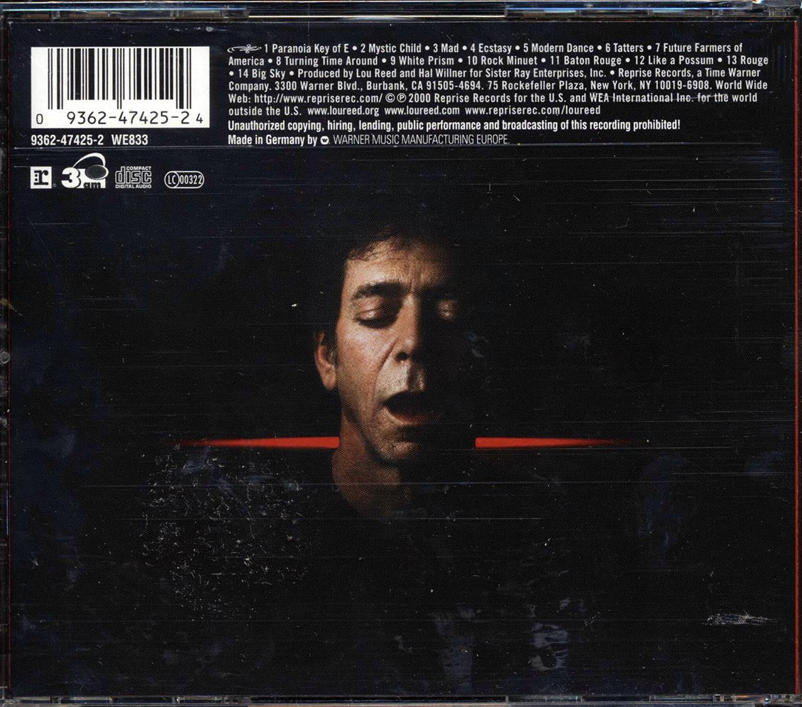 Lou Reed - Ecstasy [2000 New CD]