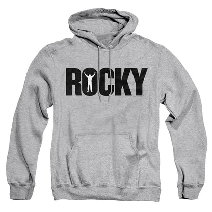 Rocky Logo Mens Hoodie Athletic Heather Officially Licensed