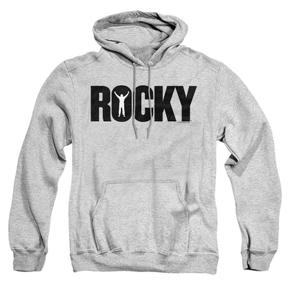 Rocky Logo Mens Hoodie Athletic Heather Officially Licensed