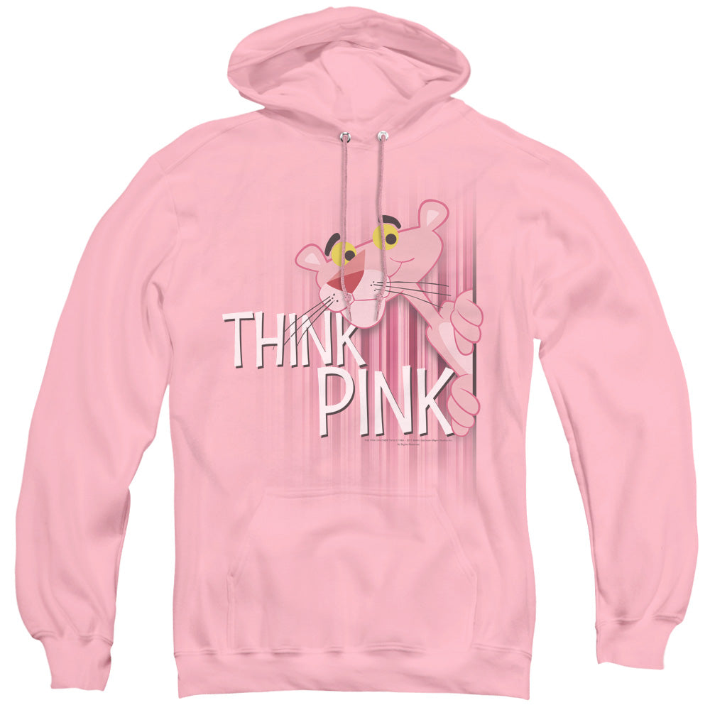 Pink Panther Think Pink Mens Hoodie Pink Officially Licensed