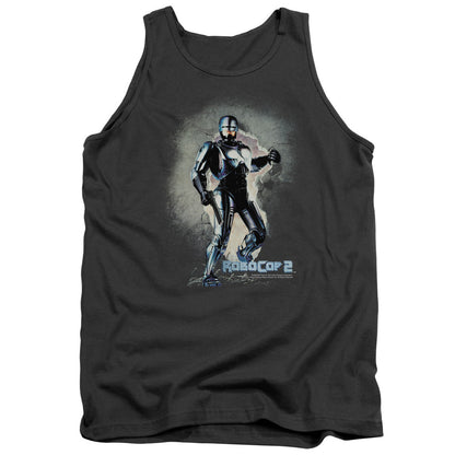 Robocop Break On Through Mens Tank Top Shirt Charcoal Officially Licensed