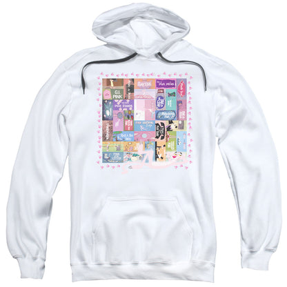Pink Panther Vintage Titles Mens Hoodie White Officially Licensed