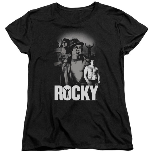 Rocky Making Of A Champ Womens T Shirt Black Officially Licensed