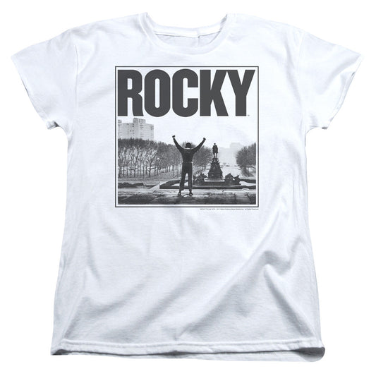 Rocky Top Of The Stairs Womens T Shirt White Officially Licensed