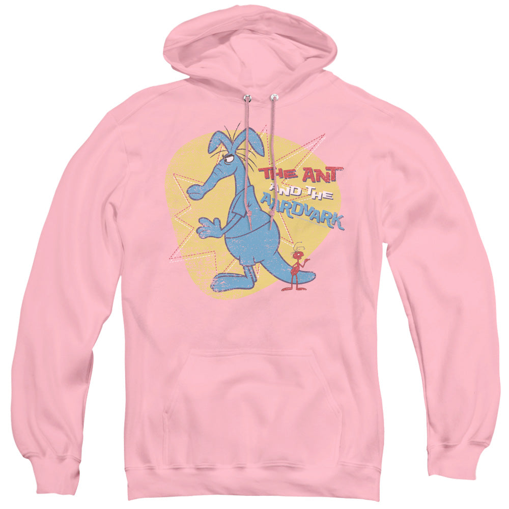 Pink Panther Ant And Aardvark Mens Hoodie Pink Officially Licensed