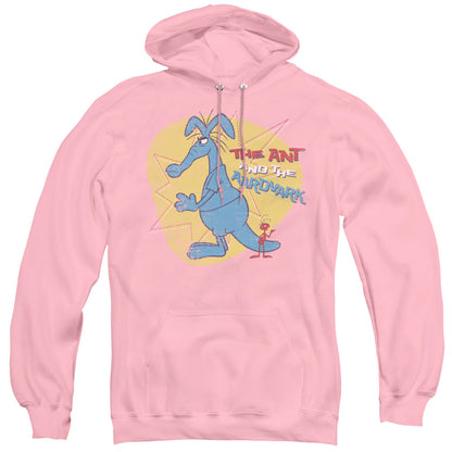 Pink Panther Ant And Aardvark Mens Hoodie Pink Officially Licensed