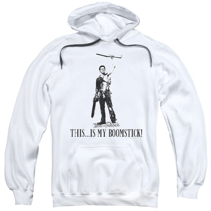 Army Of Darkness Boomstick! Mens Hoodie White Officially Licensed