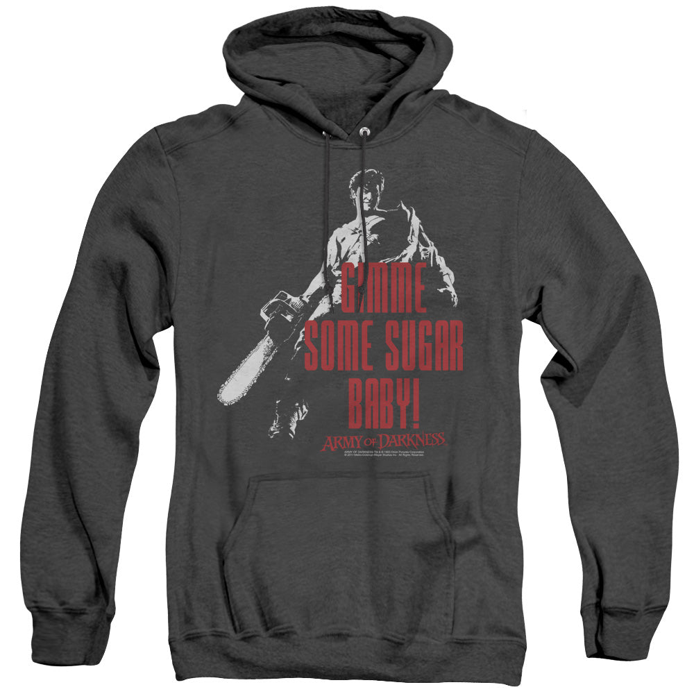 Army Of Darkness Sugar Heather Mens Hoodie Black Officially Licensed
