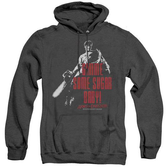 Army Of Darkness Sugar Heather Mens Hoodie Black Officially Licensed