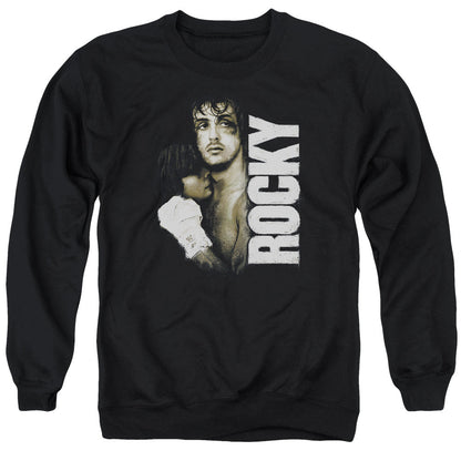 Rocky Painted Rocky Mens Crewneck Sweatshirt Black Officially Licensed