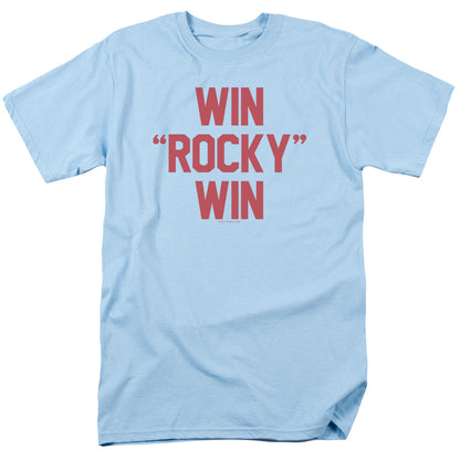 Rocky Win Rocky Win Mens T Shirt Light Blue Officially Licensed