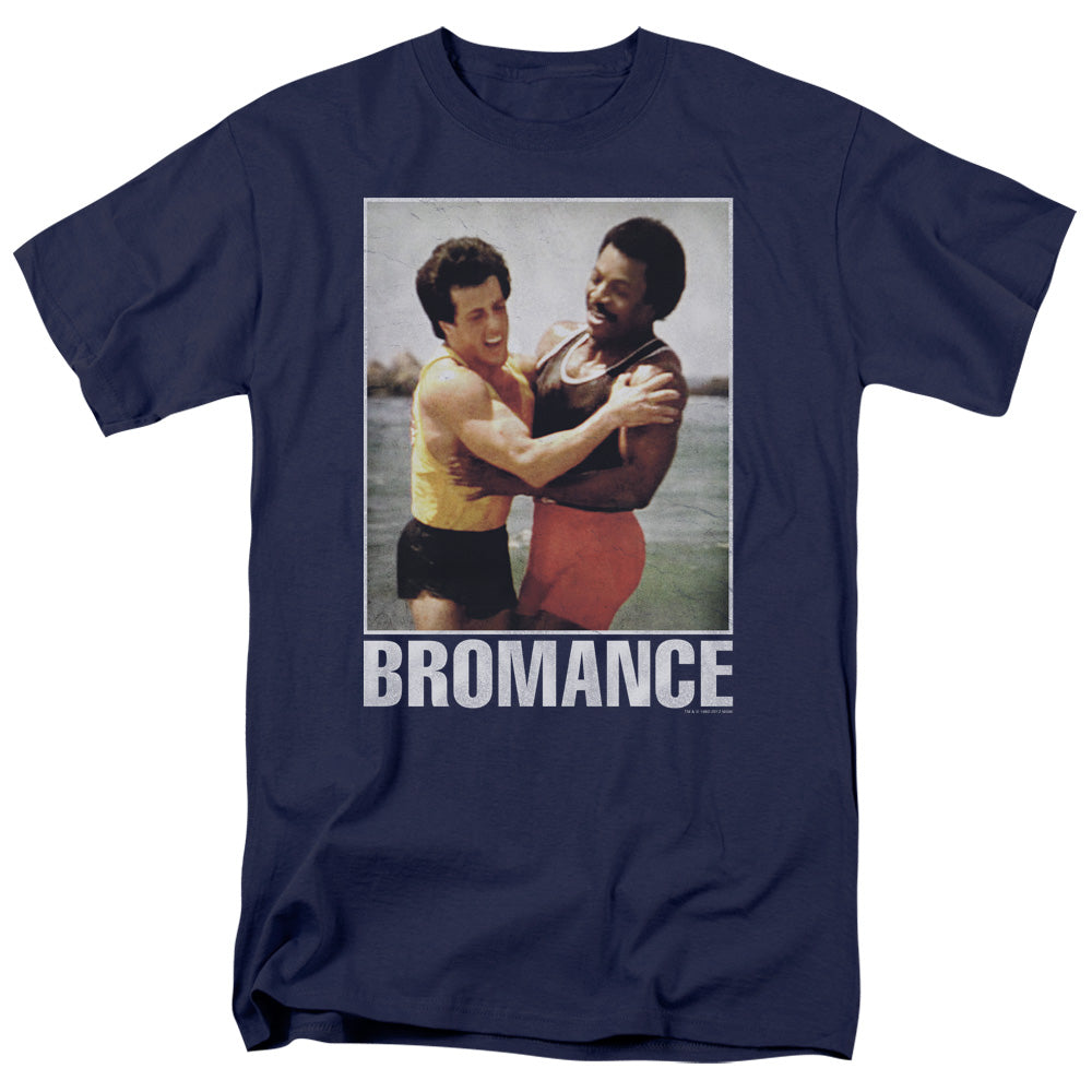 Rocky Bromance Mens T Shirt Navy Blue Officially Licensed