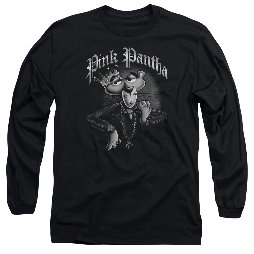 Pink Panther Pink Pantha Mens Long Sleeve Shirt Black Officially Licensed