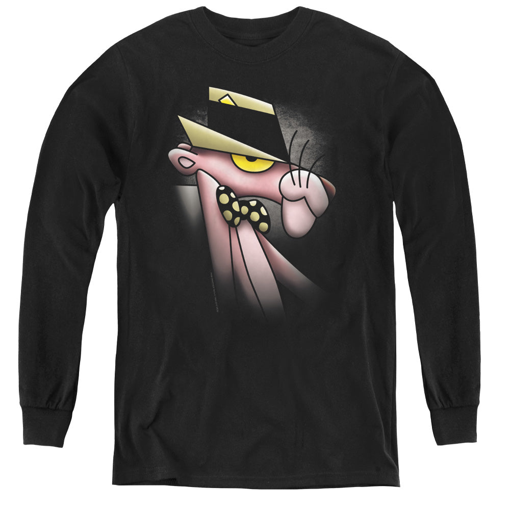 Pink Panther Ooth Panther Long Sleeve Kids Youth T Shirt Black Officially Licensed