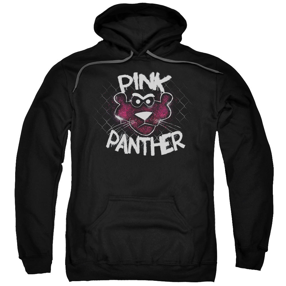 Pink Panther Spray Panther Mens Hoodie Black Officially Licensed