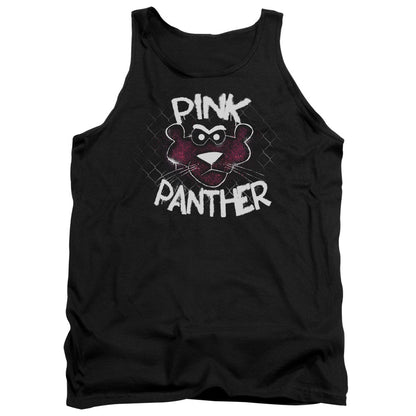 Pink Panther Spray Panther Mens Tank Top Shirt Black Officially Licensed