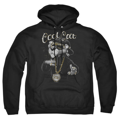 Pink Panther Cool Cat Mens Hoodie Black Officially Licensed